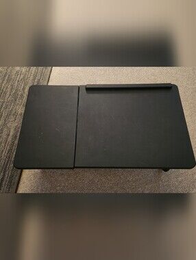 Adjustable Black Laptop/Bed Tray with Tablet Ledge